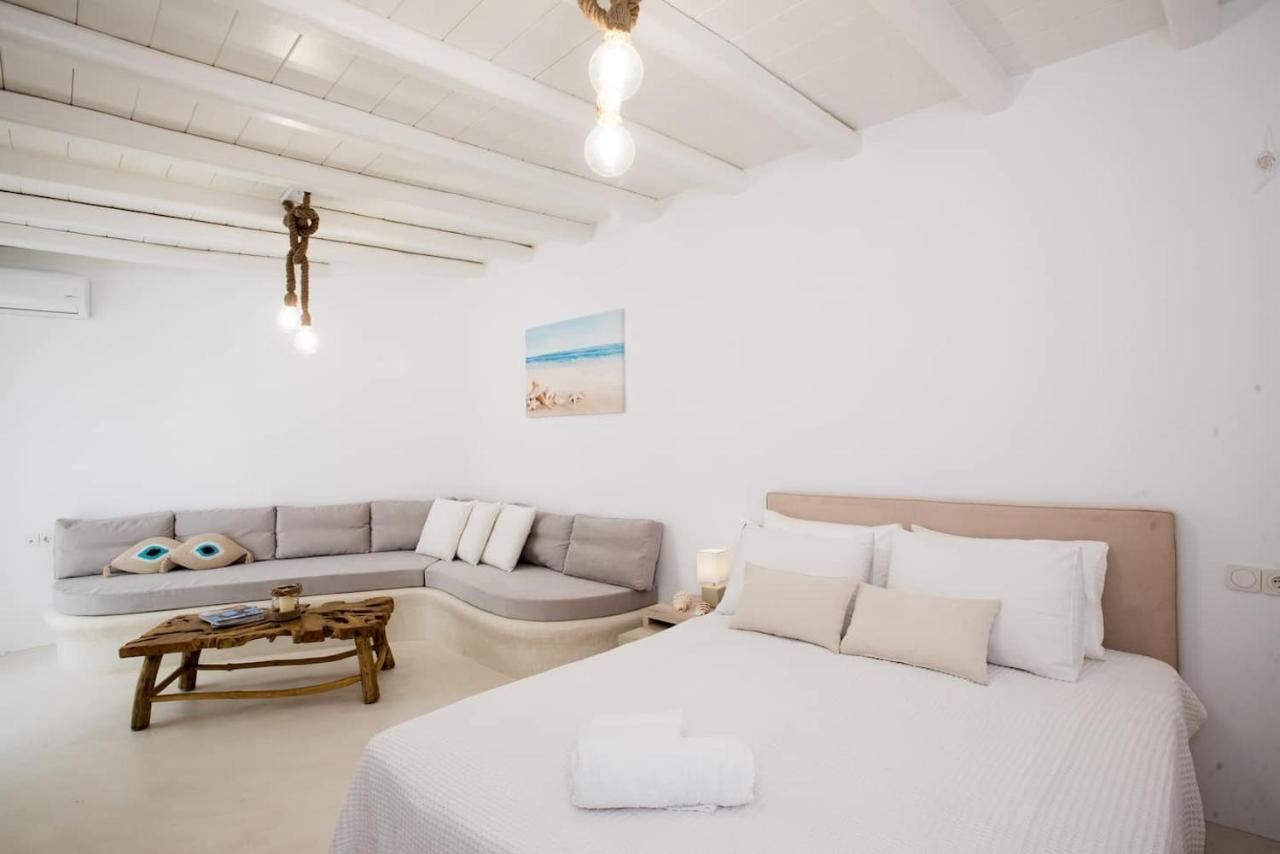 Gorgeous Studio In Cycladic Architecture Overlooking The Aegean Apartman Hulákia Kültér fotó