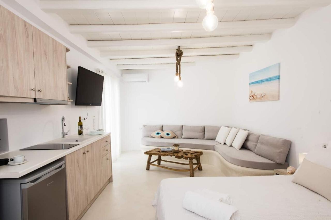 Gorgeous Studio In Cycladic Architecture Overlooking The Aegean Apartman Hulákia Kültér fotó